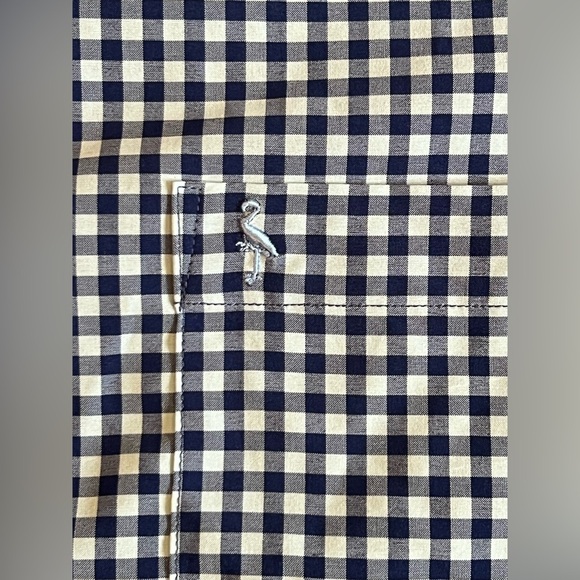 Tailorbyrd Collection‎ Mens Performance Shirt L Blues Gingham Long Sleeve D47 - Picture 4 of 9